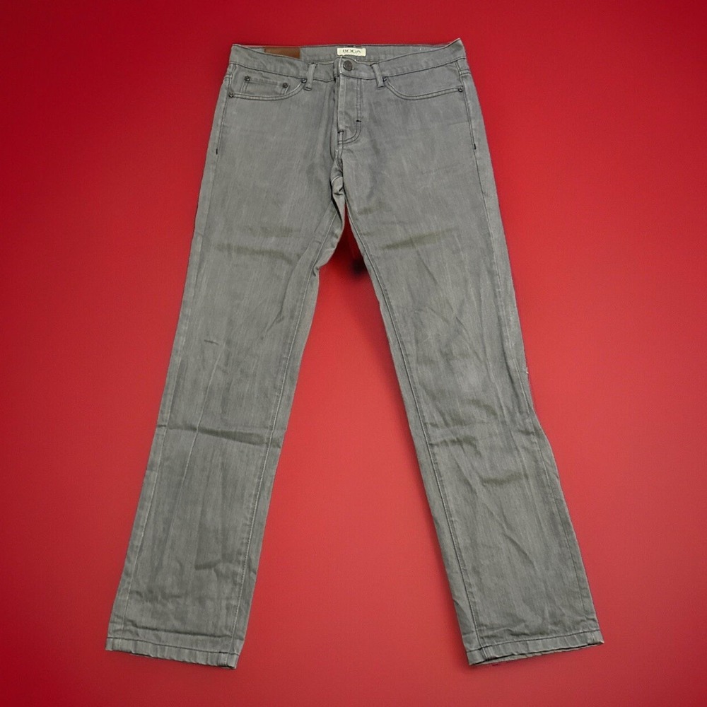 Boga Chicago Koop Jeans, 31x32 Mens Low Mid Rise Regular Slim Fit Button Fly
